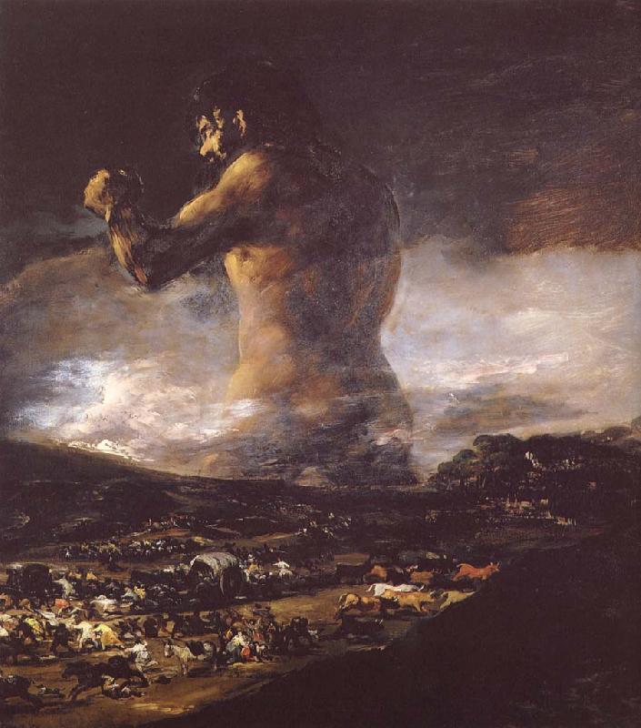 Francisco Goya Colossus oil painting picture